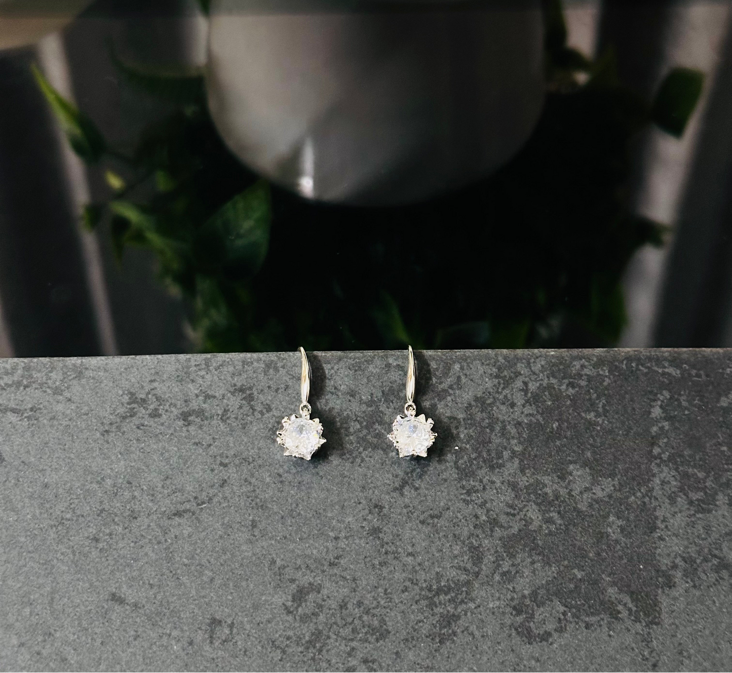 Sliver Round Earrings