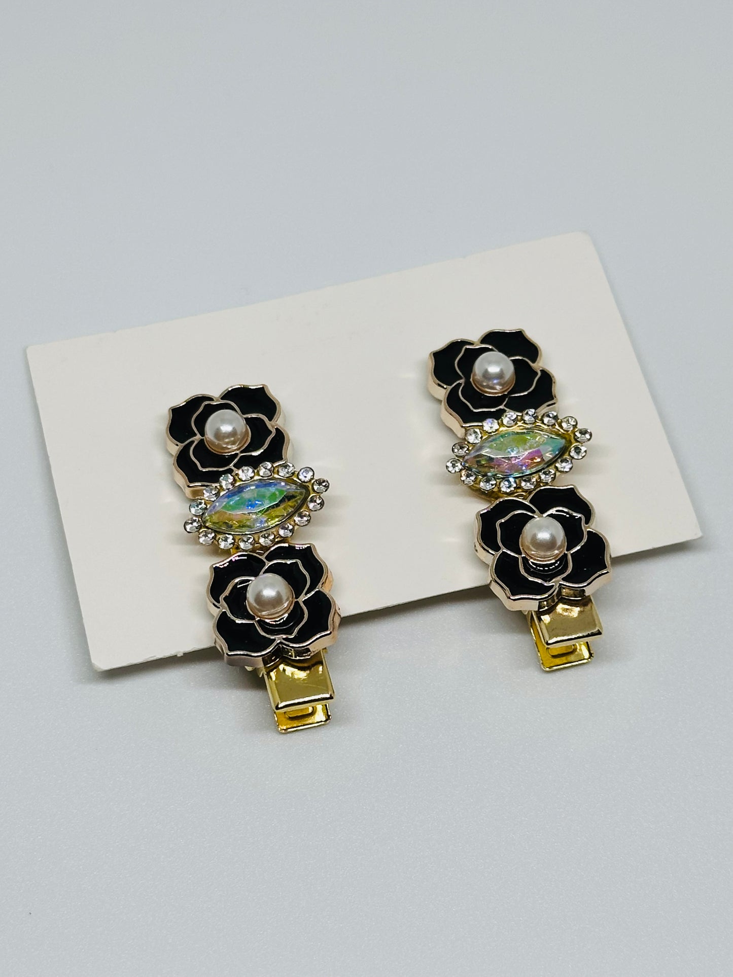 Black Rose Hairpins