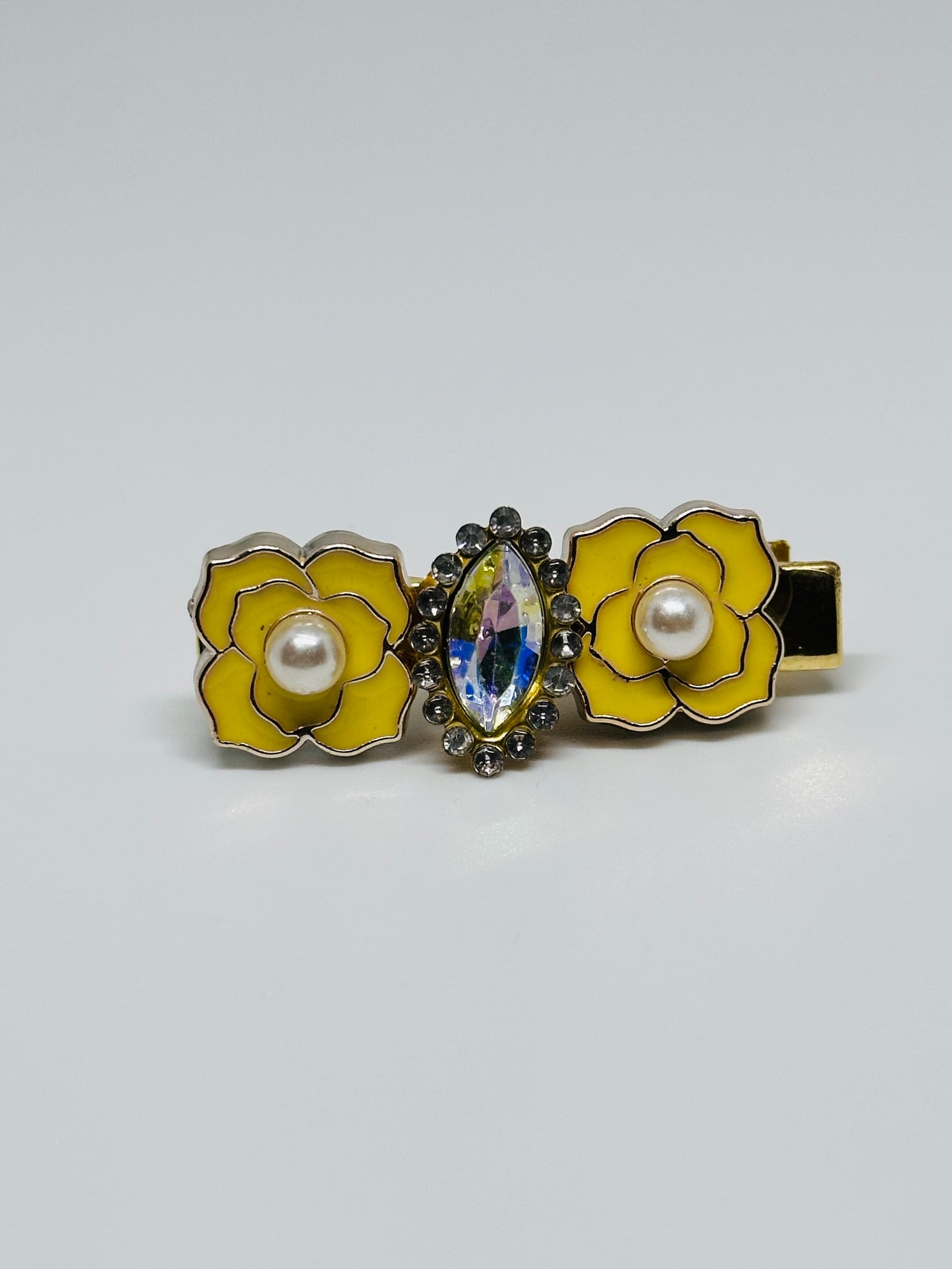 Yellow Rose Hairpins