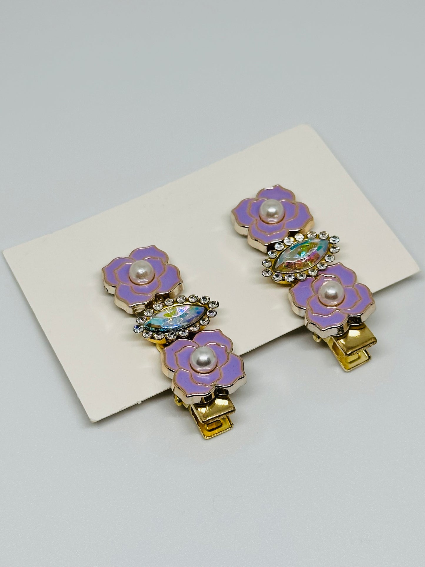 Purple Rose Hairpins