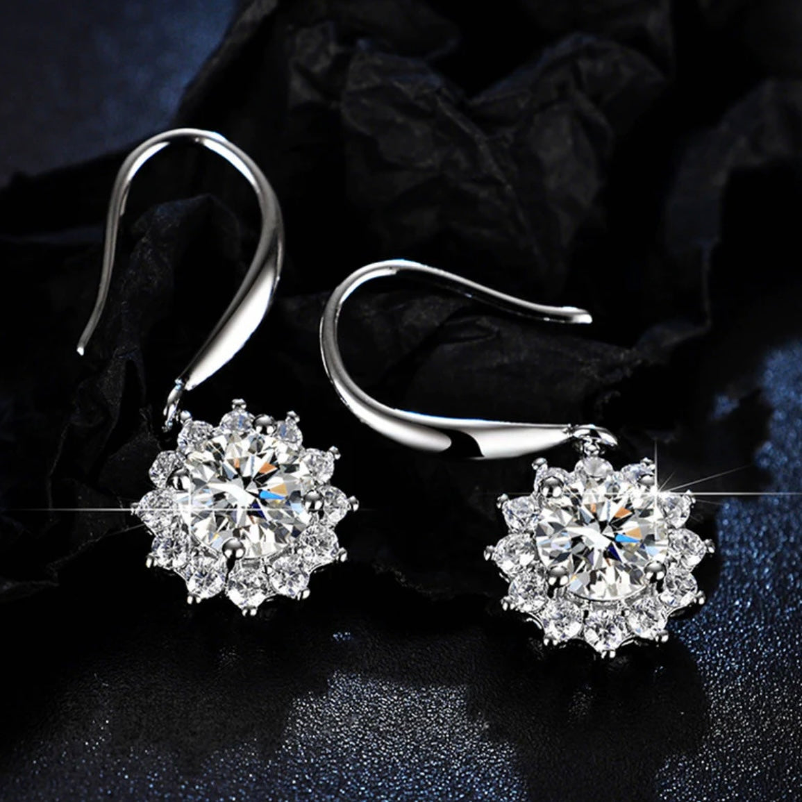 Sliver Round Earrings