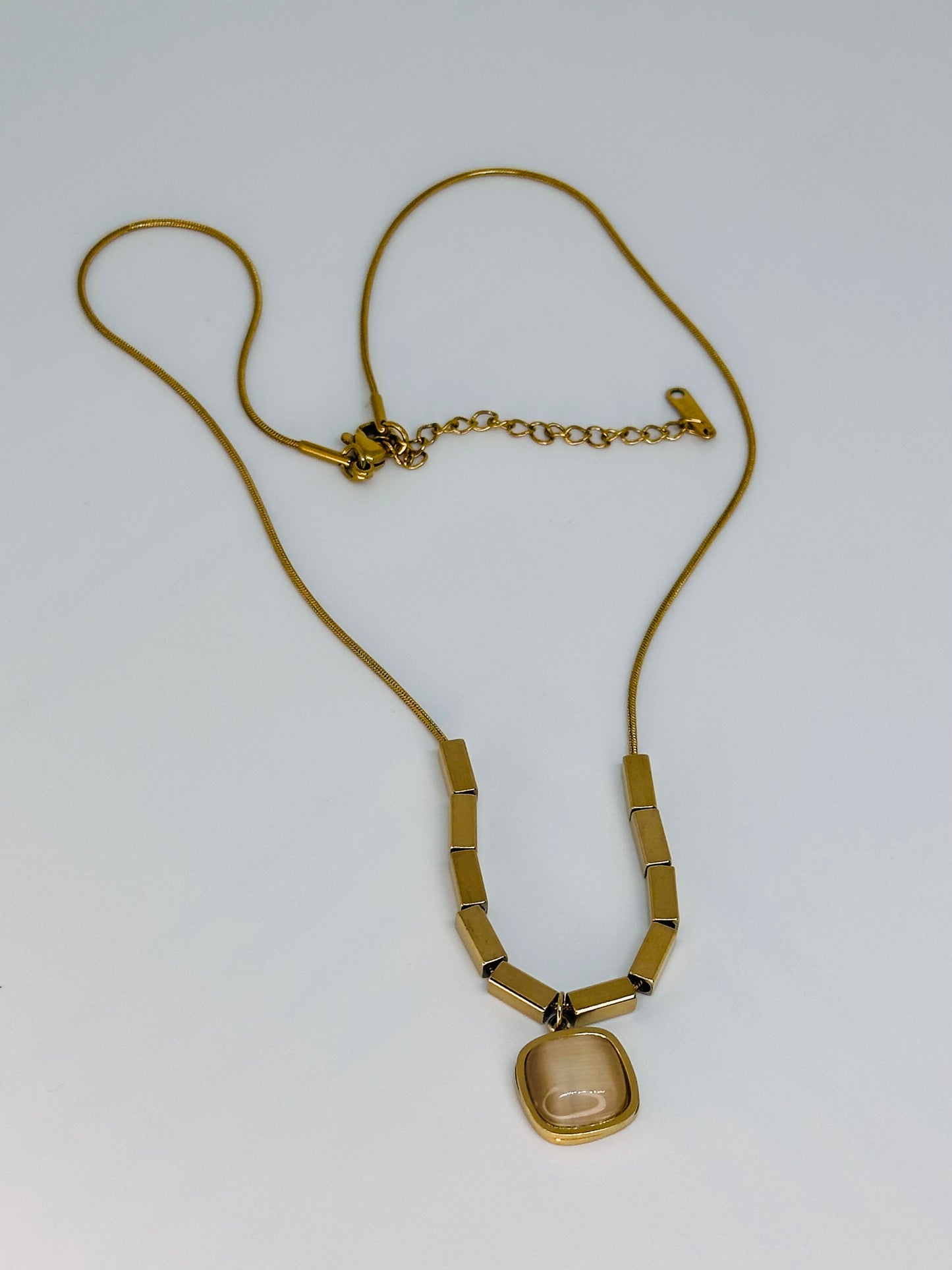Gold Square Necklace