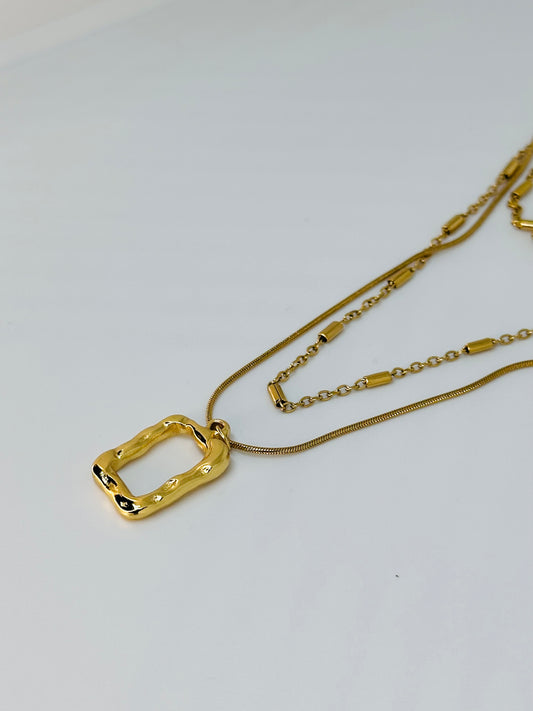 Irregular Square Necklace