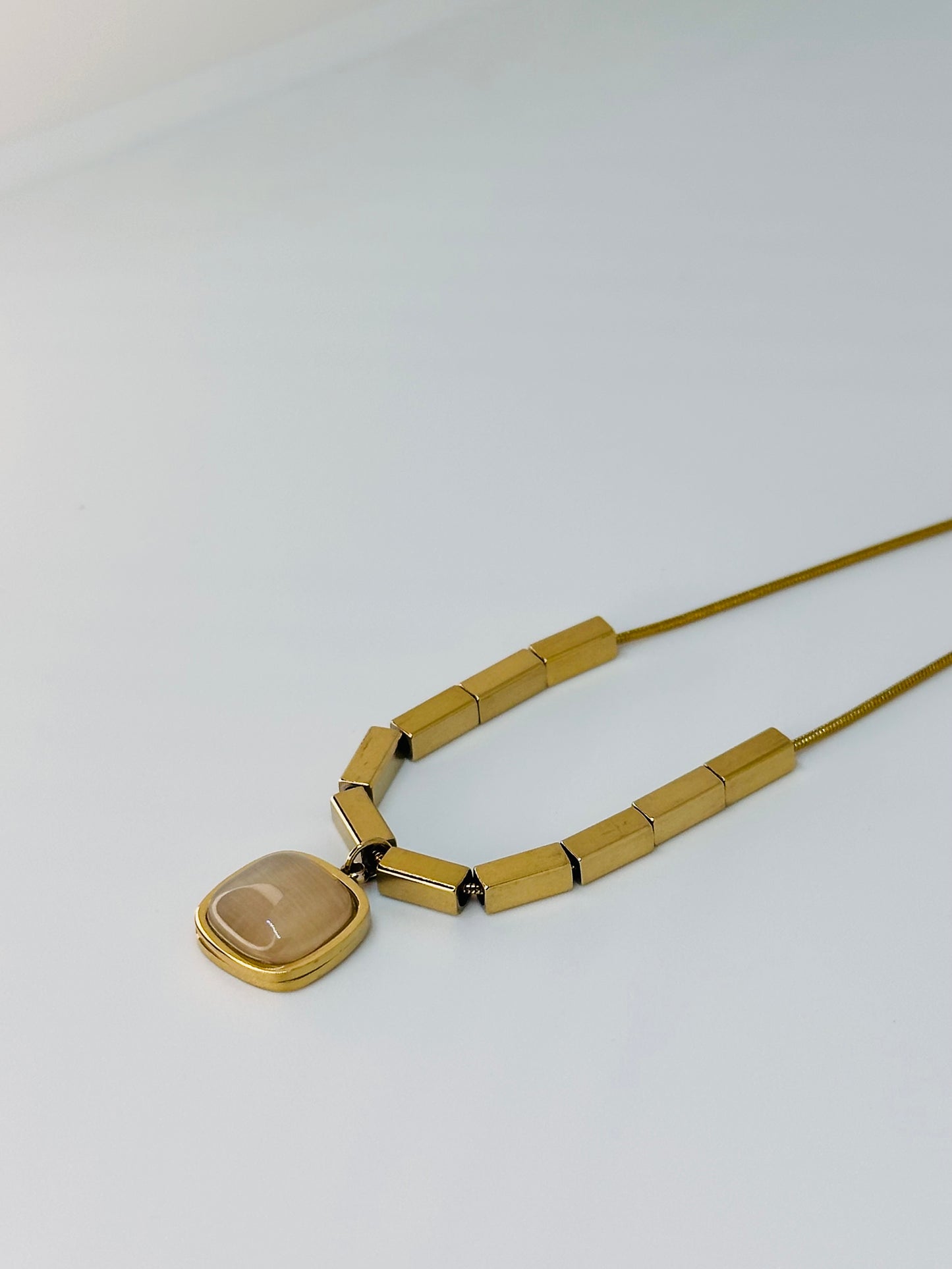 Gold Square Necklace