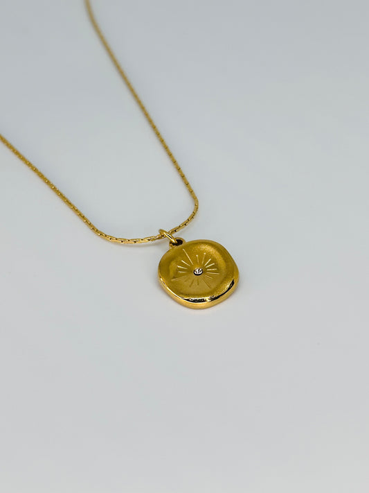 Gold Oval Necklace