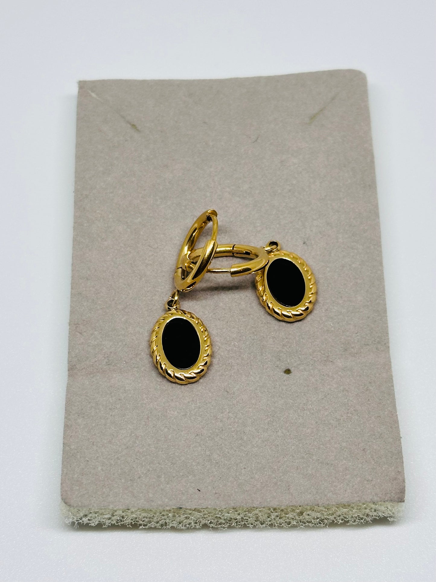 Black Emerald Earrings
