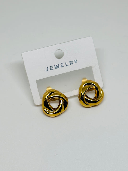 Round Croissant Studs