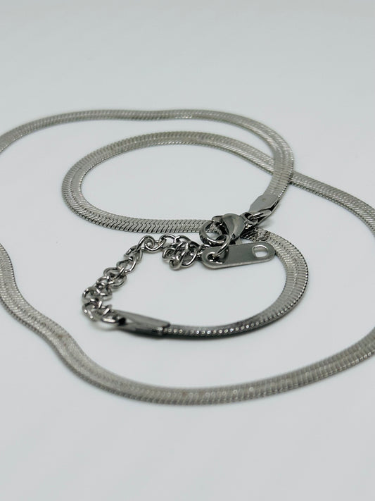 Silver Snake Necklace
