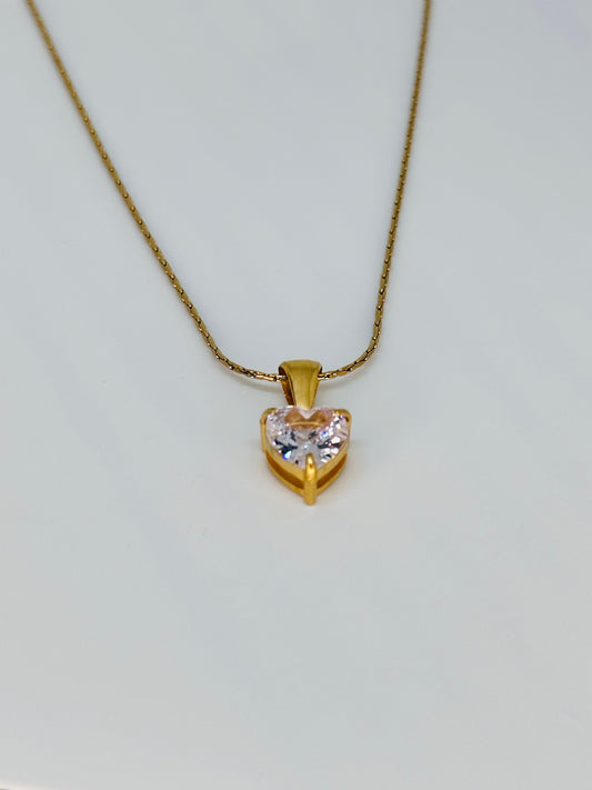 Heart Solitaire Necklace