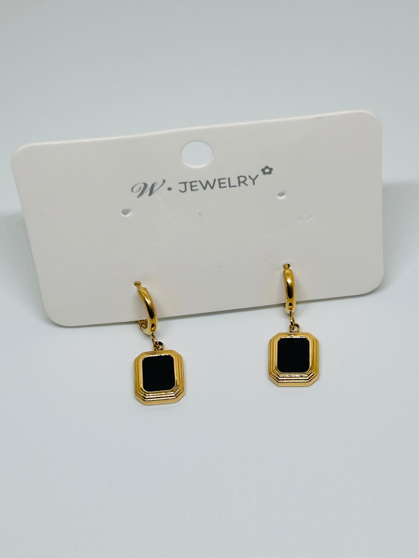 Roche Black Earrings