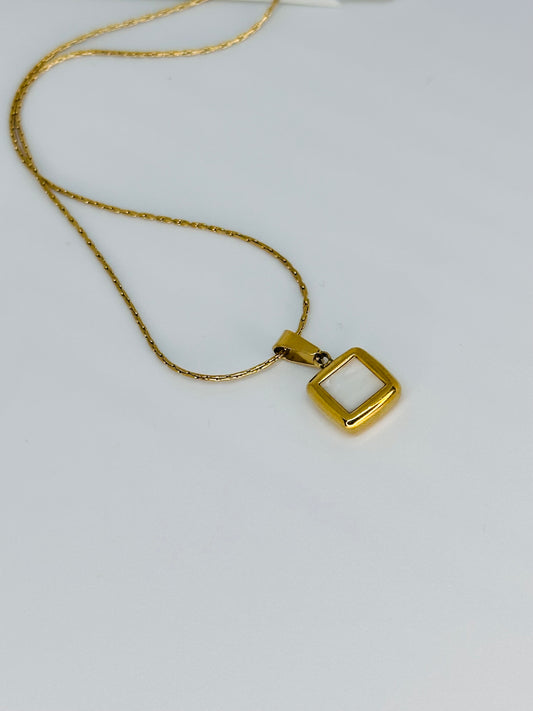 Square Shell Necklace