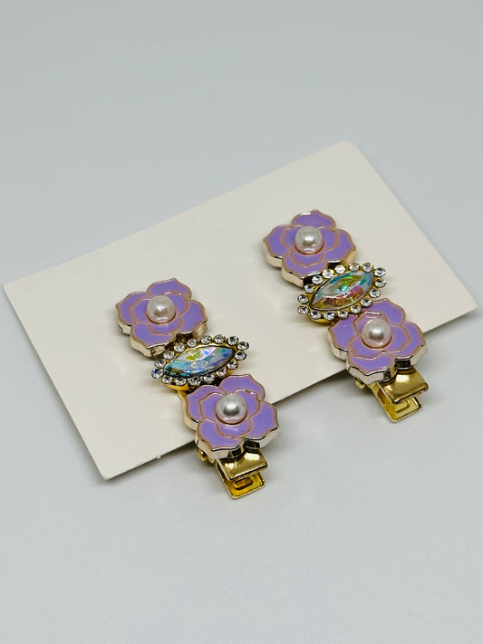 Purple Rose Hairpins