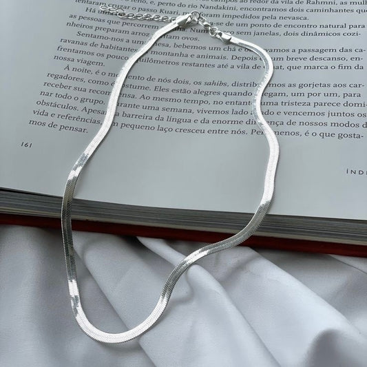Silver Snake Necklace