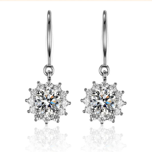 Sliver Round Earrings