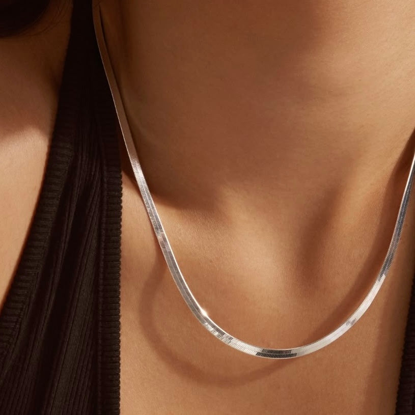 Silver Snake Necklace